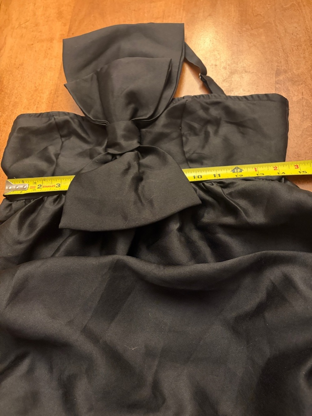 Petal & Pup Bettina Black Strapless Bow Dress - Picture 12 of 15